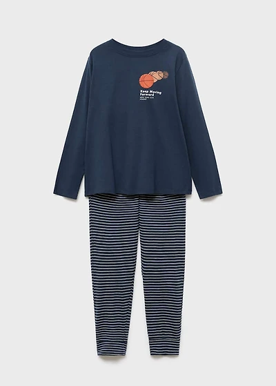 Striped long pyjamas