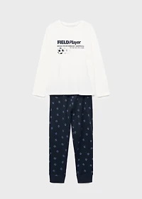 Printed rabbit long pyjamas