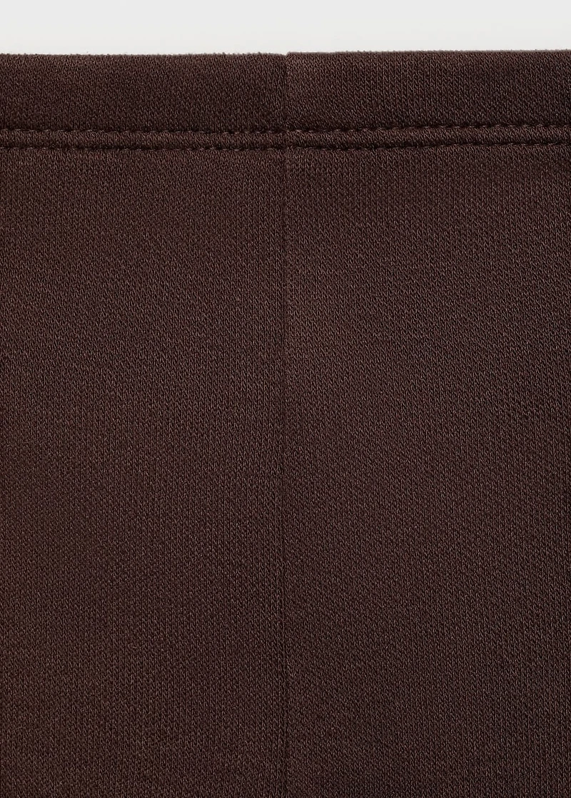 Straight cotton maternity pants