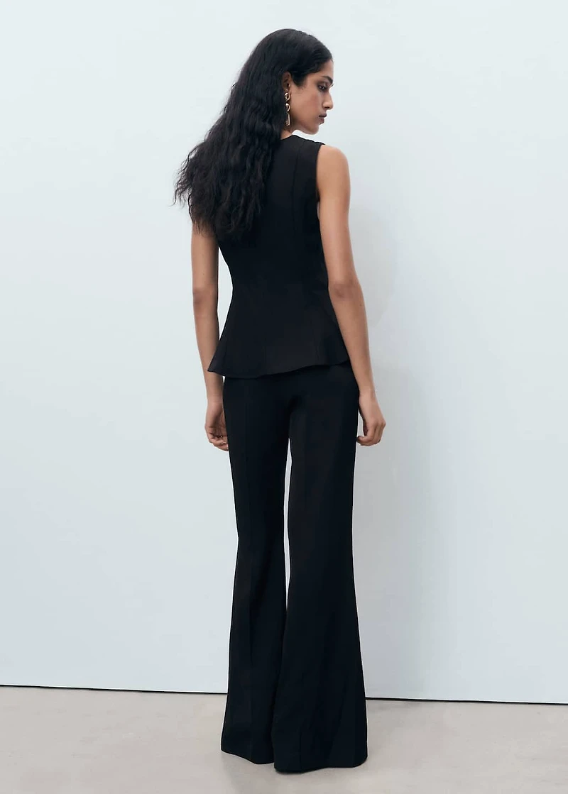 Lyocell peplum top