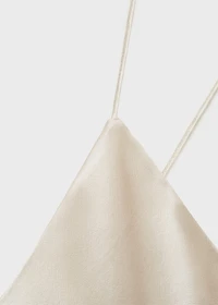 Silk strapless nightgown