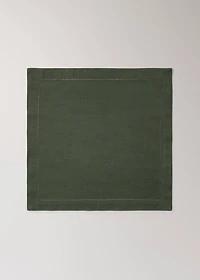 Cotton napkin with hemstitch