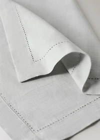 Cotton napkin with hemstitch