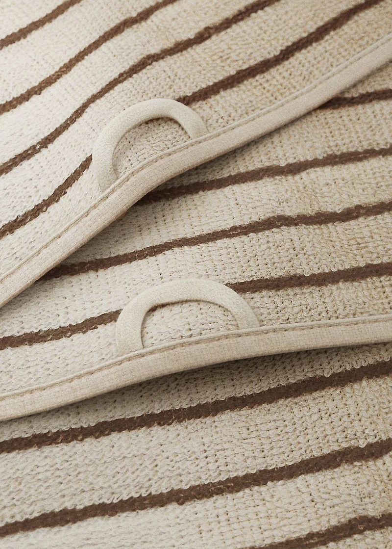 Multi-striped terry kitchen towel