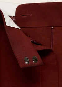 Straight-fit pleated pants