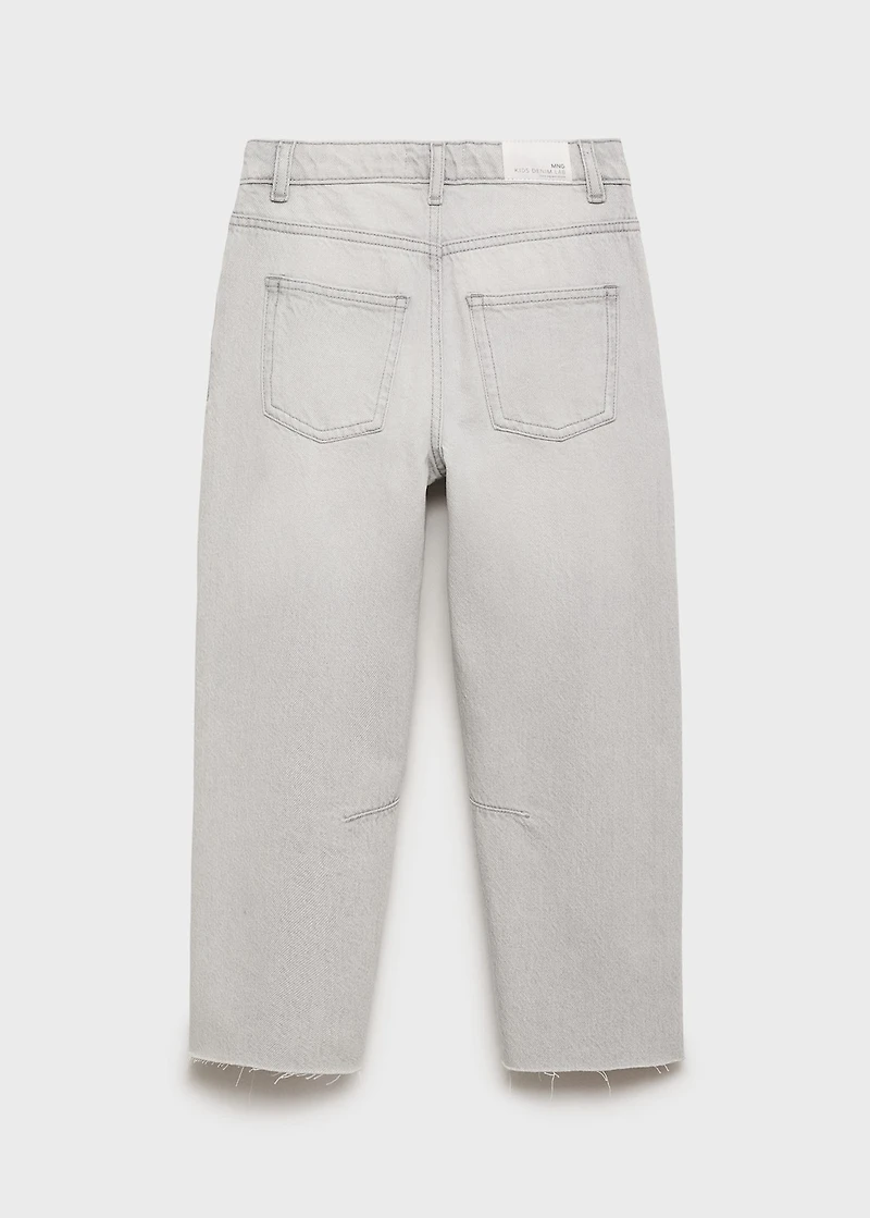 Mid-rise balloon jeans