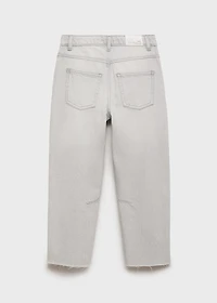 Mid-rise balloon jeans