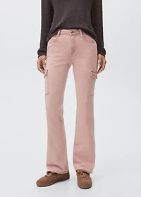 Studded skinny cargo jeans