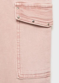 Studded skinny cargo jeans