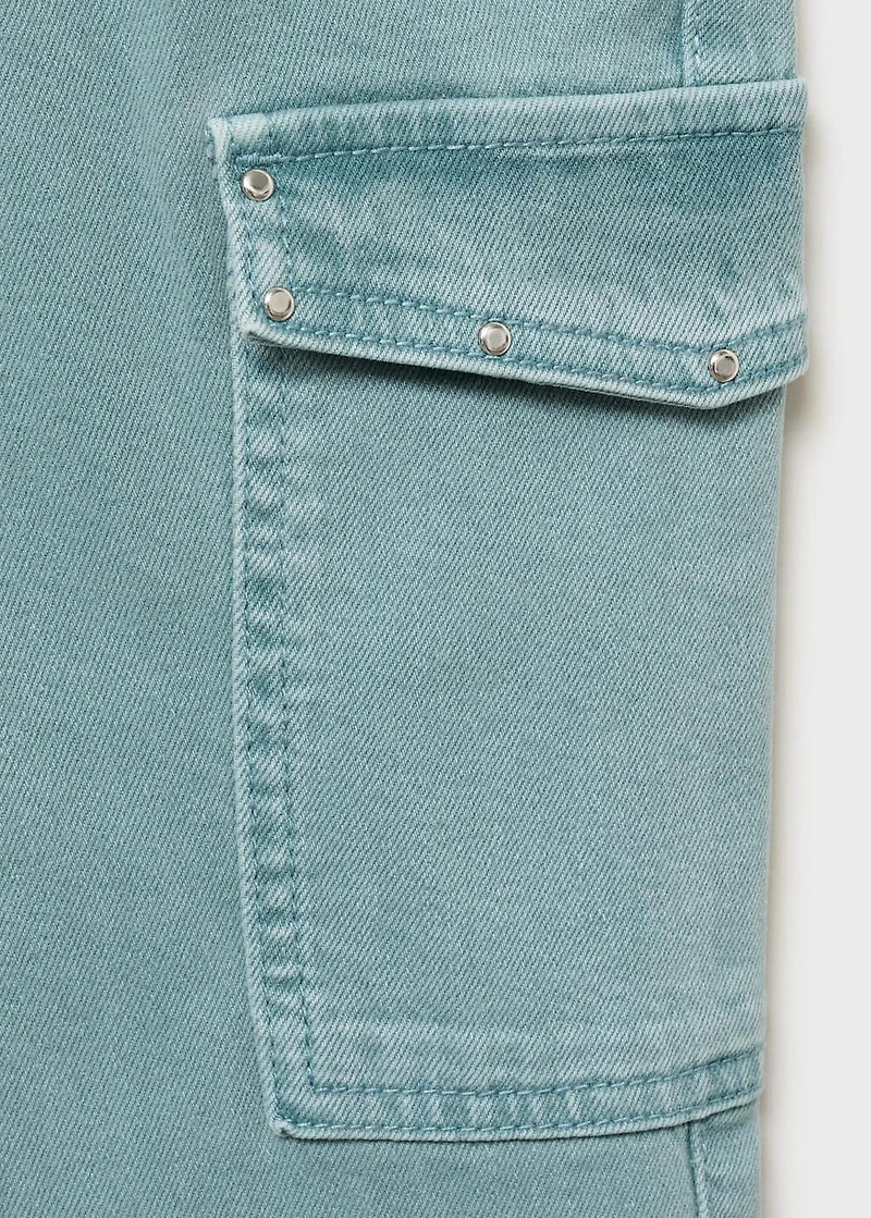 Flared cargo jeans