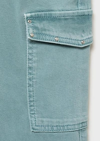 Flared cargo jeans