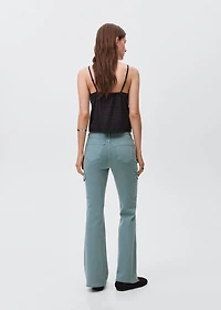 Flared cargo jeans