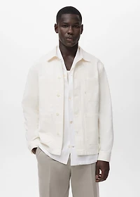 100% cotton jacket with pockets