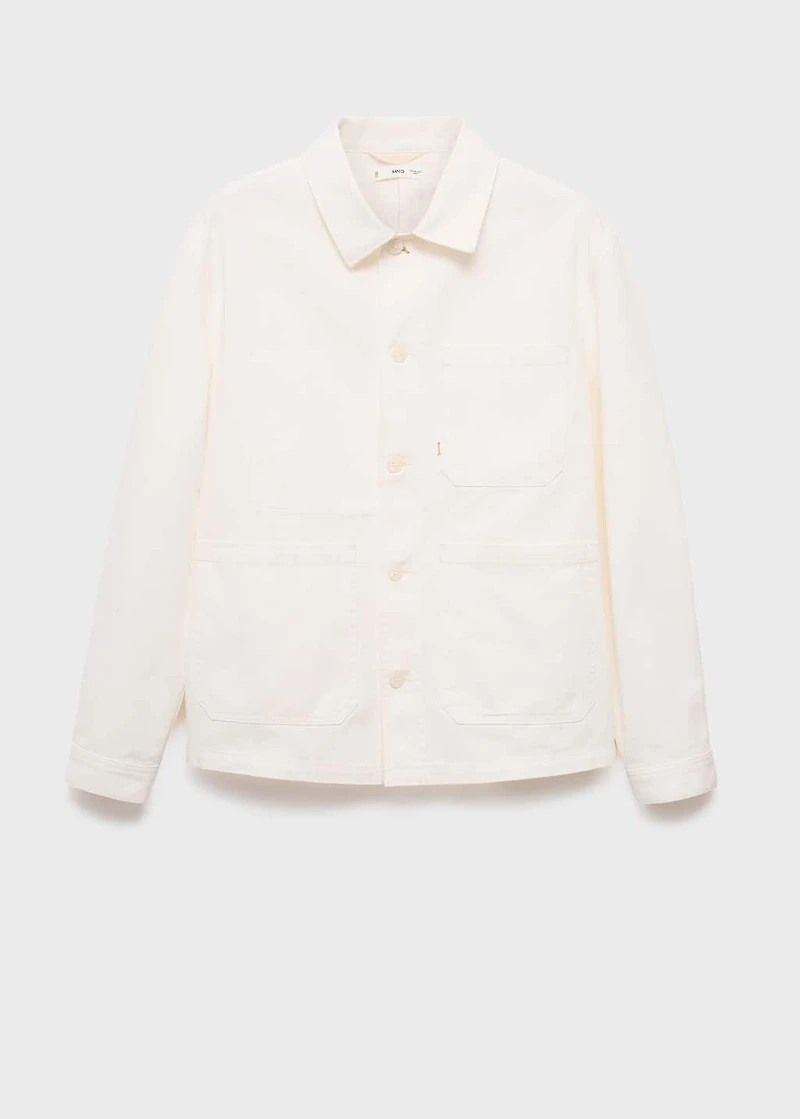 100% cotton jacket with pockets