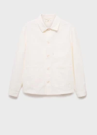 100% cotton jacket with pockets