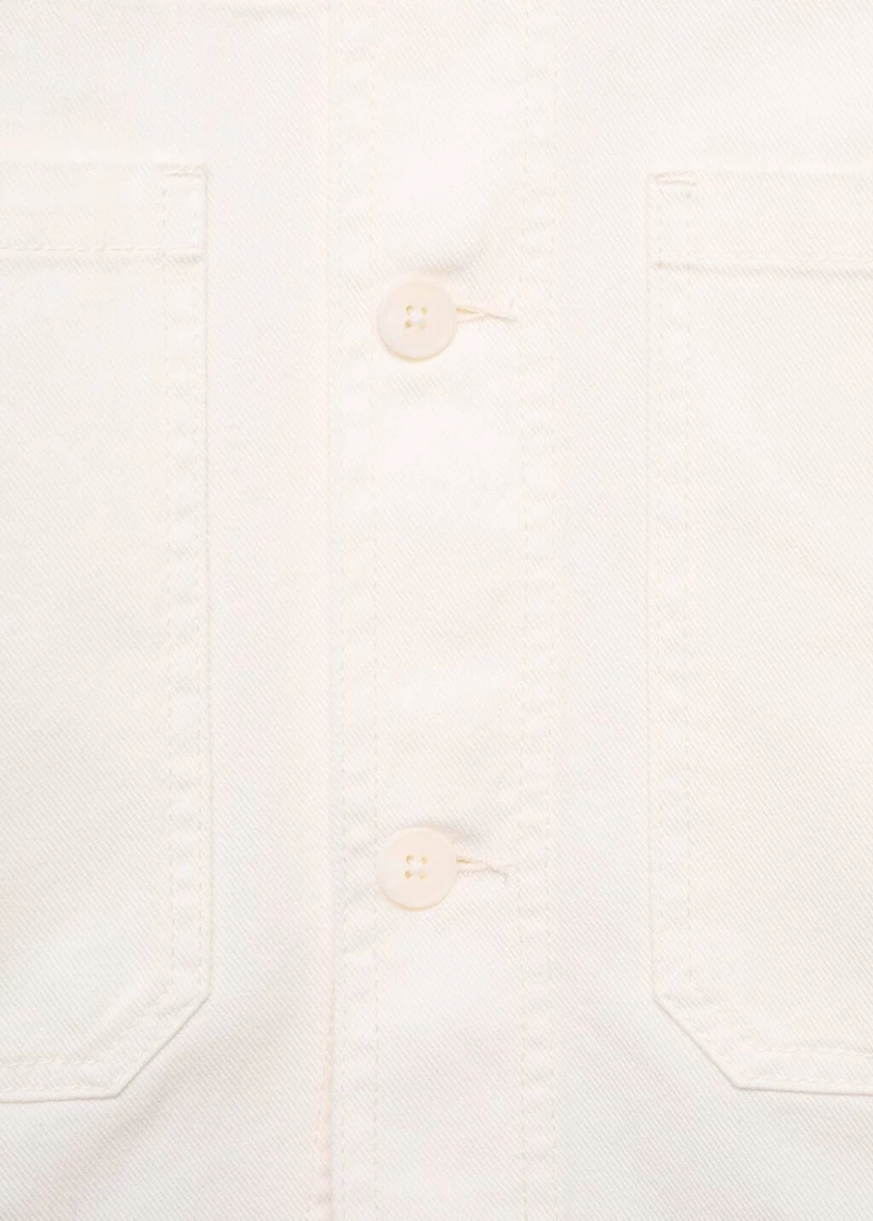 100% cotton jacket with pockets