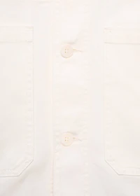 100% cotton jacket with pockets