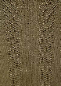 Ribbed knit polo shirt