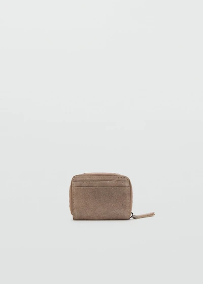 Studded leather purse