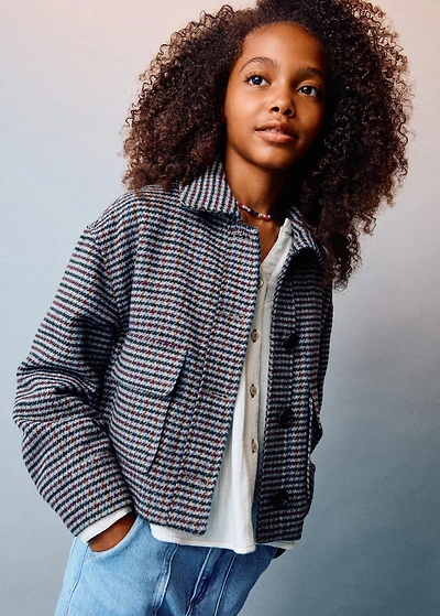 Tweed wool coat