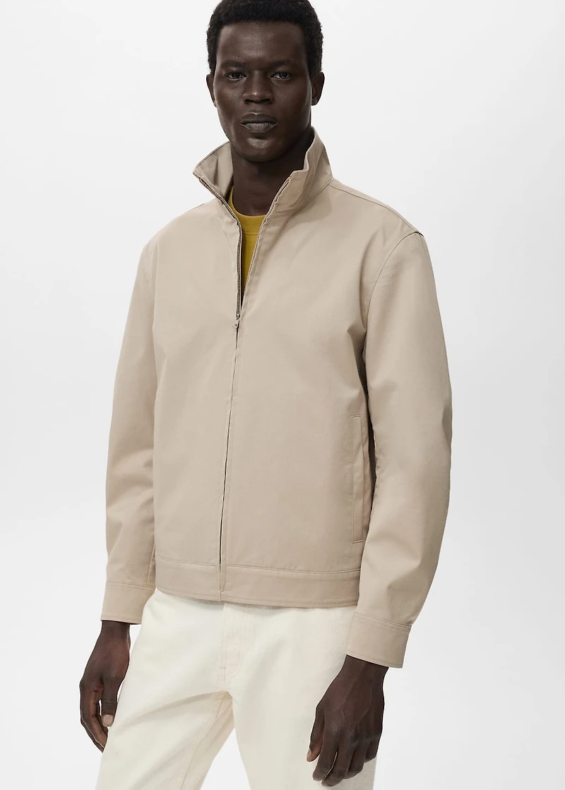 Zipper cotton jacket