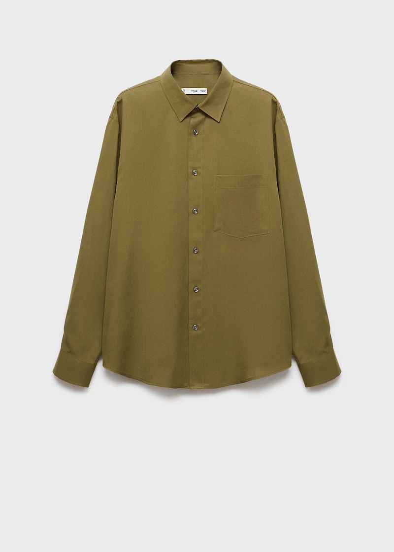 100% lyocell shirt with pocket