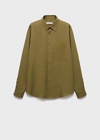100% lyocell shirt with pocket