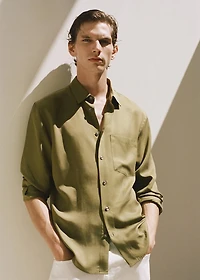 100% lyocell shirt with pocket