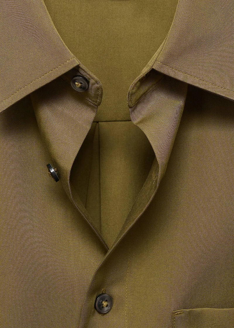 100% lyocell shirt with pocket