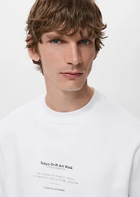 100% cotton sweatshirt text