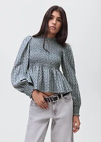 Floral print blouse