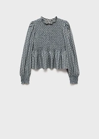 Floral print blouse
