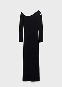 Asymmetrical dress with cut-out