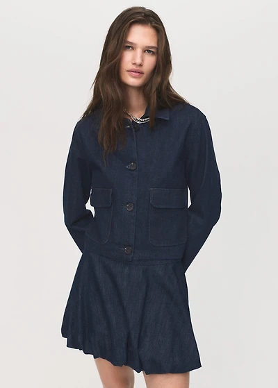 Denim jacket with pockets