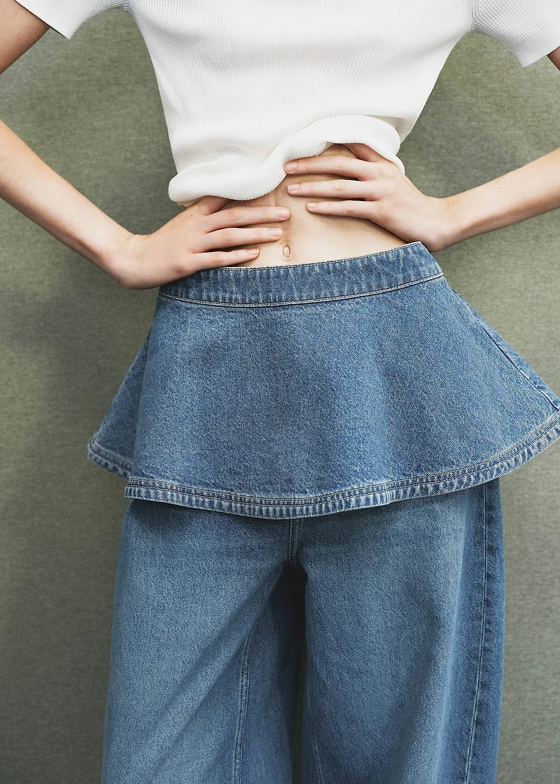 Denim miniskirt