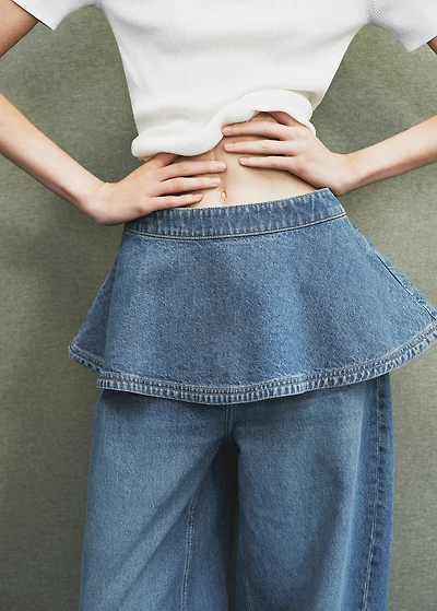 Denim miniskirt