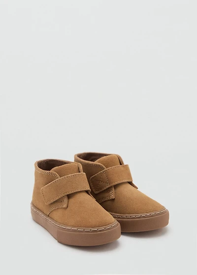 Velcro leather shoes