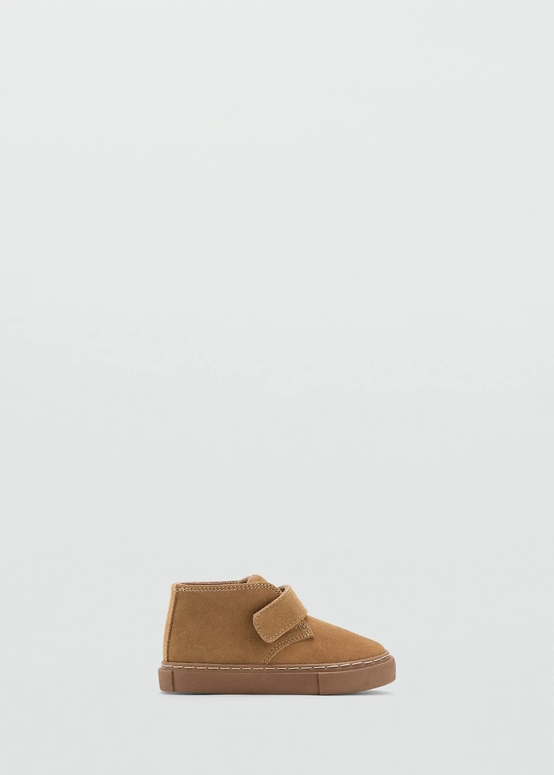 Velcro leather shoes