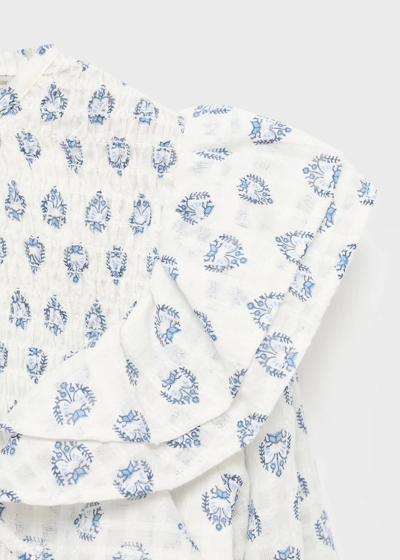 Ruffles printed blouse