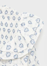 Ruffles printed blouse