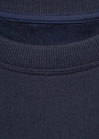 Printed embroidered sweatshirt
