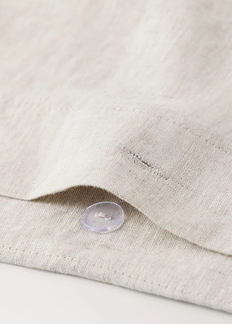 Washed linen children’s duvet cover with hemstitch for 90 cm bed