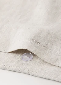 Washed linen children’s duvet cover with hemstitch for 90 cm bed