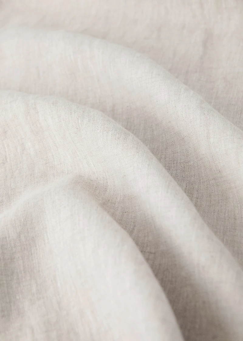 Washed linen children’s duvet cover with hemstitch for 90 cm bed