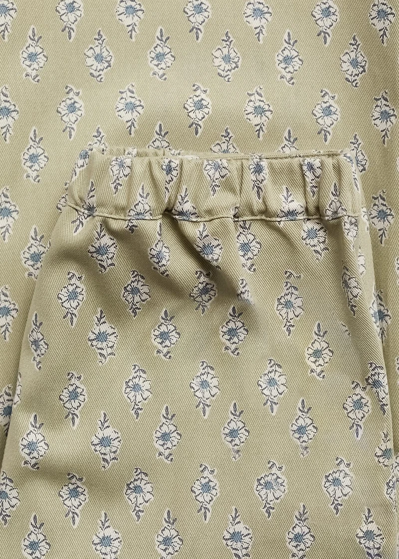 Flower culottes pants