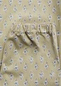 Flower culottes pants