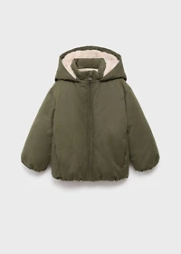 Hood quilted coat