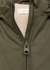 Hood quilted coat