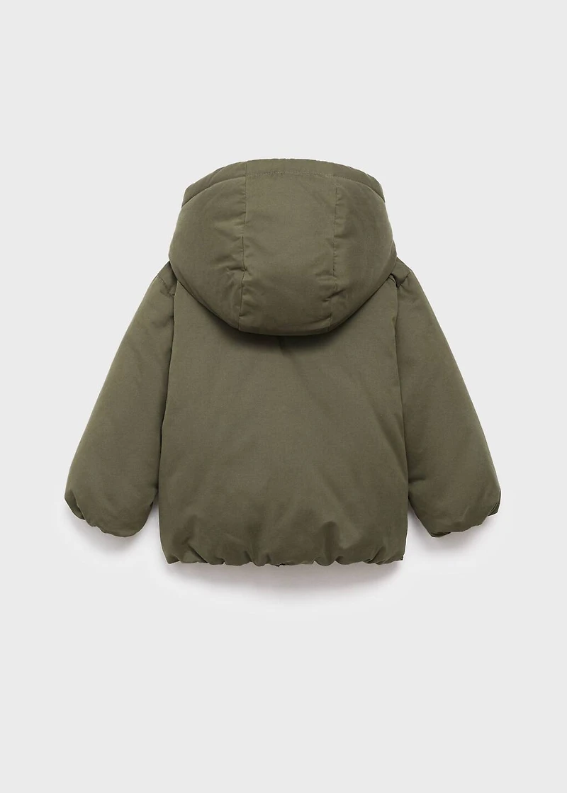 Hood quilted coat