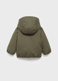 Hood quilted coat